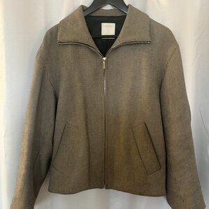 Sandro Houndstooth Zip Outerwear